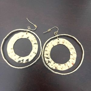 Gold fashion earrings